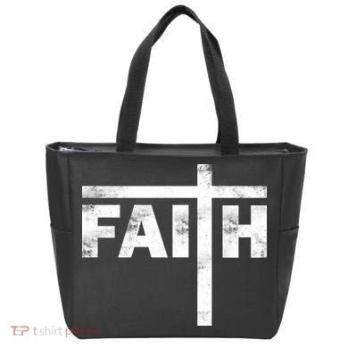 Faith Cross Logo Tote Bag