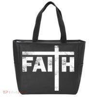 Faith Cross Logo Tote Bag thumb 0