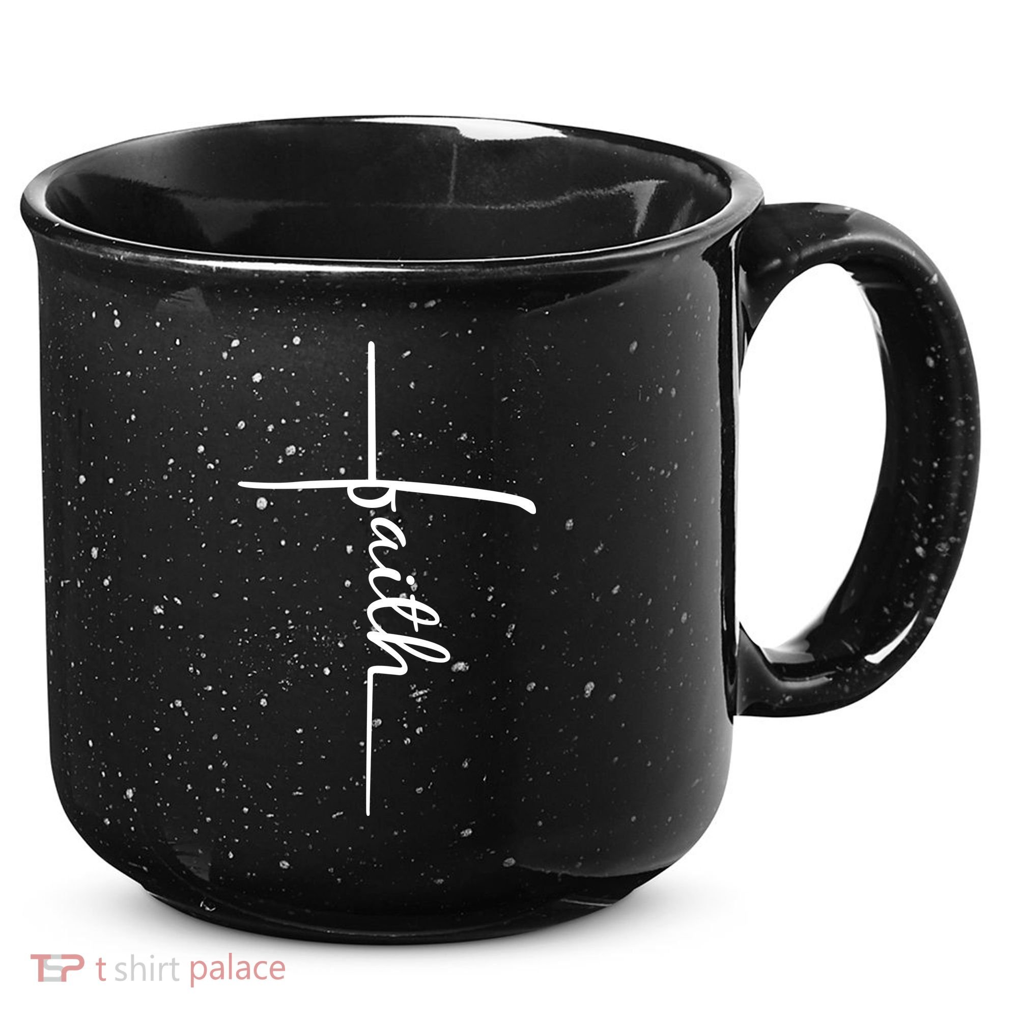 Faith Cross Symbol 15oz Campfire Ceramic Mug