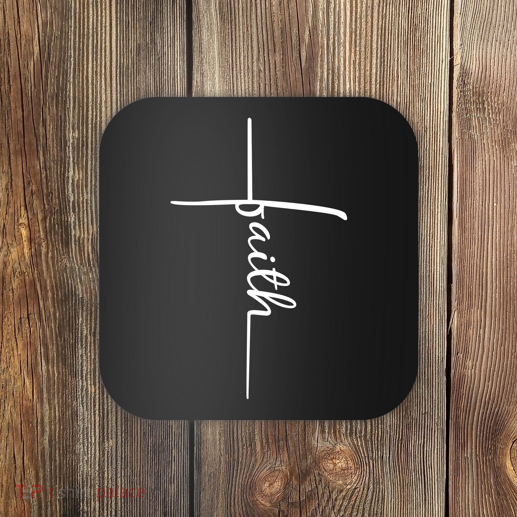 Faith Cross Symbol Coaster
