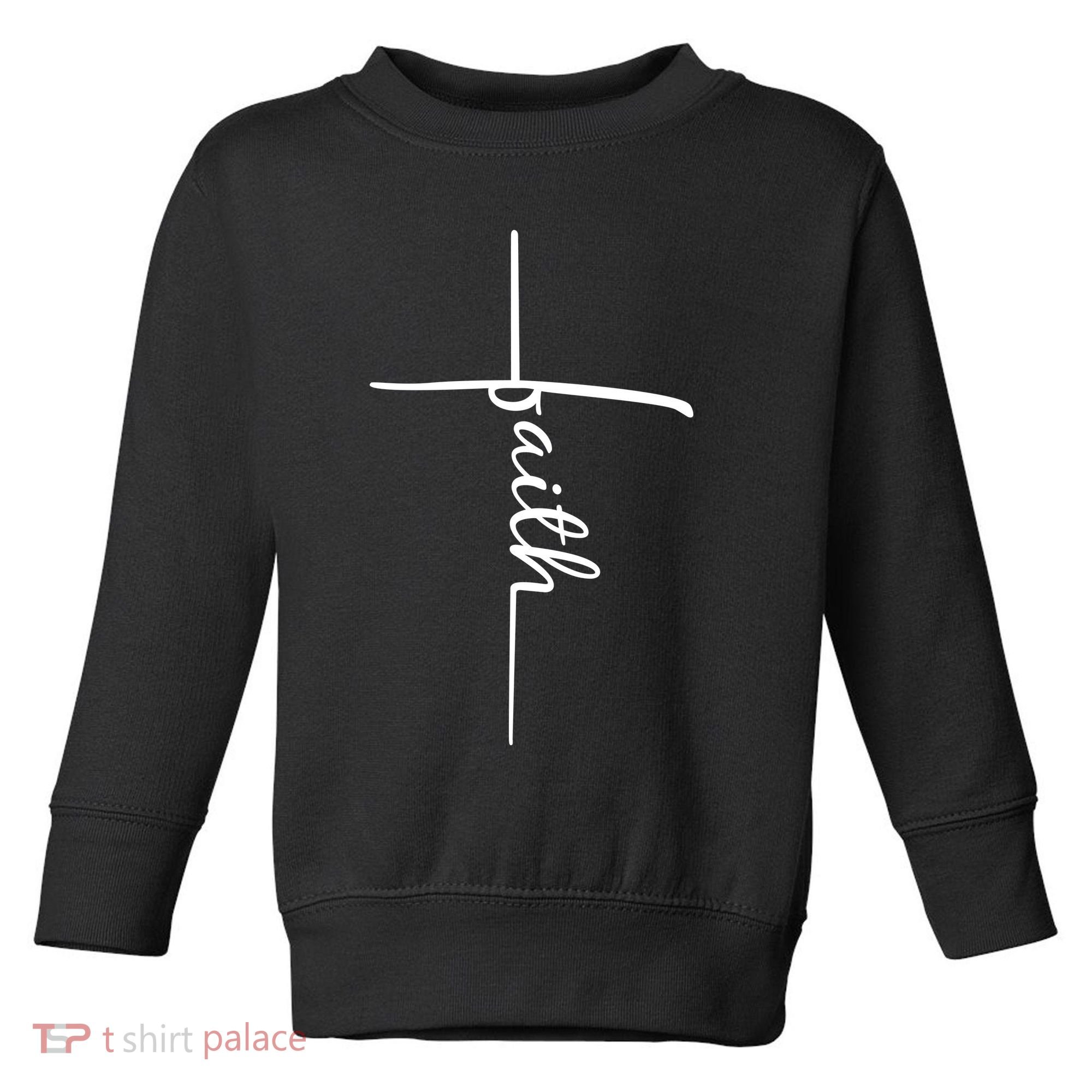 Faith Cross Symbol Toddler Sweatshirt