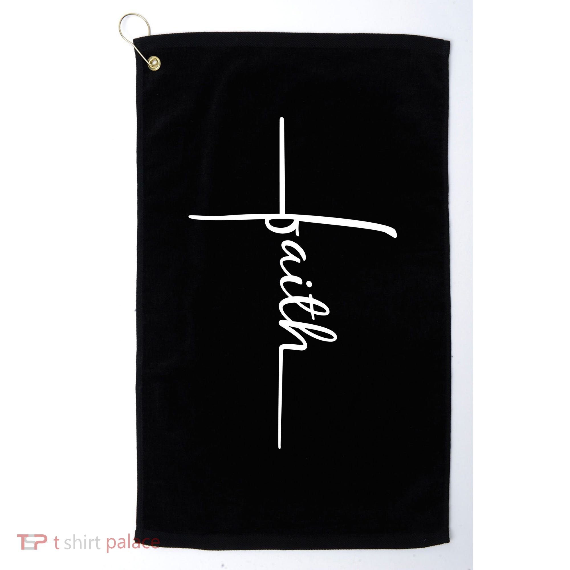 Faith Cross Symbol Golf Towel