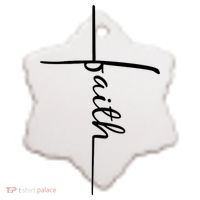 Faith Cross Symbol Ceramic Ornament thumb 2