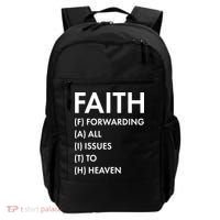 Faith Forwarding All Issues To Heaven Backpack thumb 0