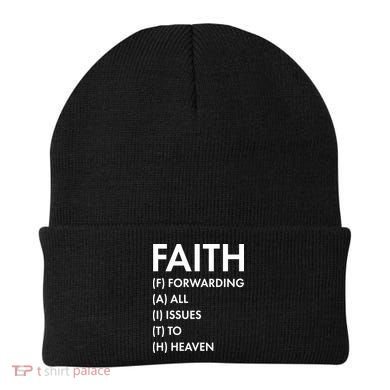 Faith Forwarding All Issues To Heaven Beanie