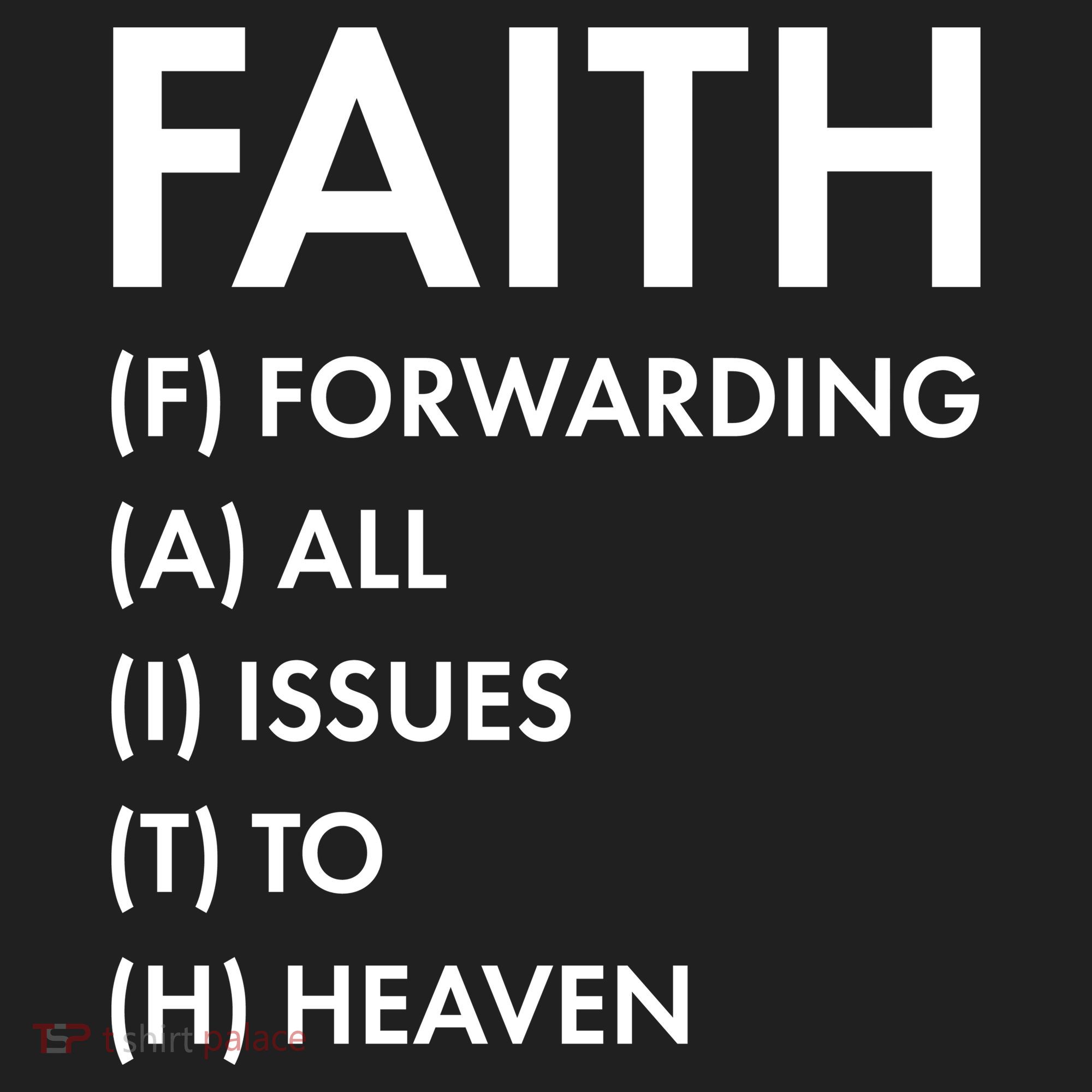 Faith Forwarding All Issues To Heaven Tumbler