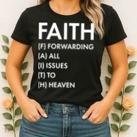Faith Forwarding All Issues To Heaven Women's T-Shirt thumb 2