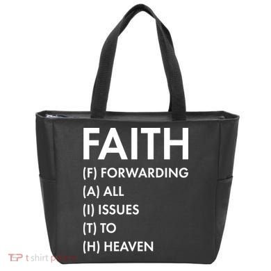 Faith Forwarding All Issues To Heaven Tote Bag