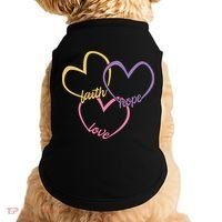 Faith Hope & Love Hearts Doggie Tank thumb 0