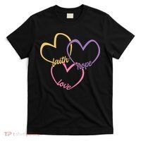 Faith Hope & Love Hearts T-Shirt thumb 0