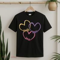 Faith Hope & Love Hearts T-Shirt thumb 2