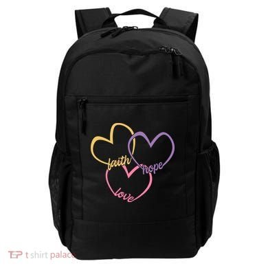 Faith Hope & Love Hearts Backpack