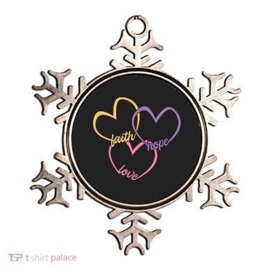 Faith Hope & Love Hearts Ornament