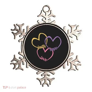 Faith Hope & Love Hearts Ornament
