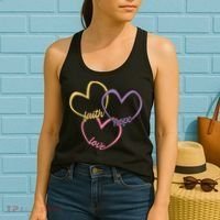 Faith Hope & Love Hearts Women's Tank Top thumb 2