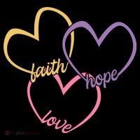 Faith Hope & Love Hearts Baby Bodysuit thumb 2