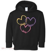 Faith Hope & Love Hearts Toddler Hoodie thumb 0