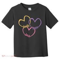 Faith Hope & Love Hearts Toddler T-Shirt thumb 0