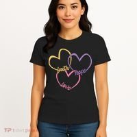 Faith Hope & Love Hearts Women's T-Shirt thumb 4
