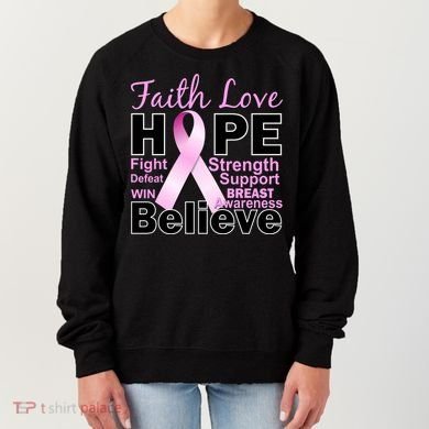 Faith Hope Breast Cancer Awareness Women's Sweatshirt
