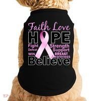 Faith Hope Breast Cancer Awareness Doggie Tank thumb 0