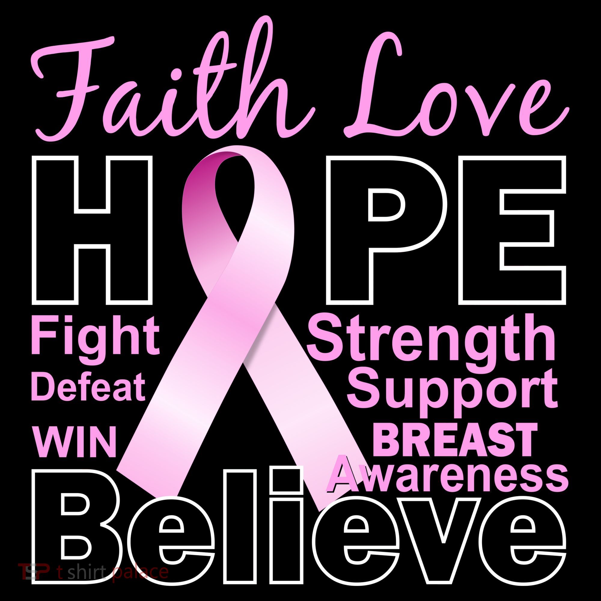 Faith Hope Breast Cancer Awareness Coffee Mug