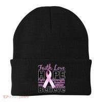 Faith Hope Breast Cancer Awareness Beanie thumb 0