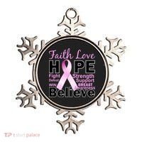 Faith Hope Breast Cancer Awareness Ornament thumb 0