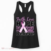 Faith Hope Breast Cancer Awareness Women's Tank Top thumb 0