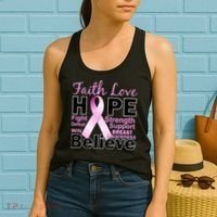 Faith Hope Breast Cancer Awareness Women's Tank Top thumb 2