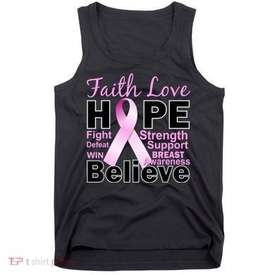 Faith Hope Breast Cancer Awareness Tank Top