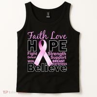 Faith Hope Breast Cancer Awareness Tank Top thumb 2