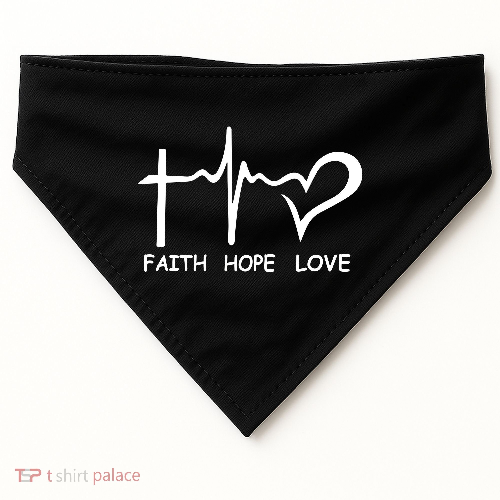 Faith Hope Love USA-Made Doggie Bandana