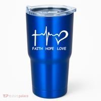 Faith Hope Love Tumbler thumb 0