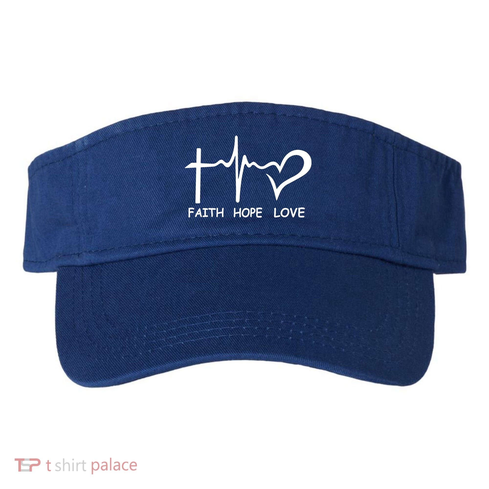 Faith Hope Love Visor