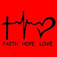 Faith Hope Love Santa Hat thumb 1