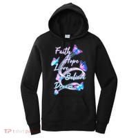 Faith Hope Love Believe Dream - Butterflies Women's Hoodie thumb 0
