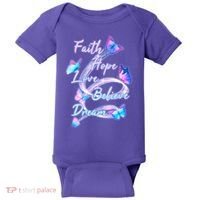 Faith Hope Love Believe Dream - Butterflies Baby Bodysuit thumb 0