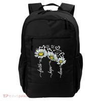 Faith Hope Love Butterflies Daisies Religious Backpack thumb 0
