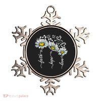 Faith Hope Love Butterflies Daisies Religious Ornament thumb 0