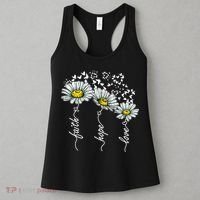 Faith Hope Love Butterflies Daisies Religious Women's Tank Top thumb 3