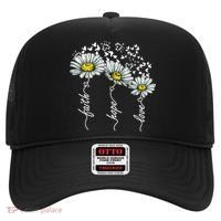 Faith Hope Love Butterflies Daisies Religious Hat thumb 0