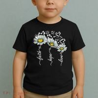 Faith Hope Love Butterflies Daisies Religious Toddler T-Shirt thumb 2