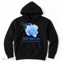 Faith Hope Love Colon Cancer Awareness Hoodie thumb 0