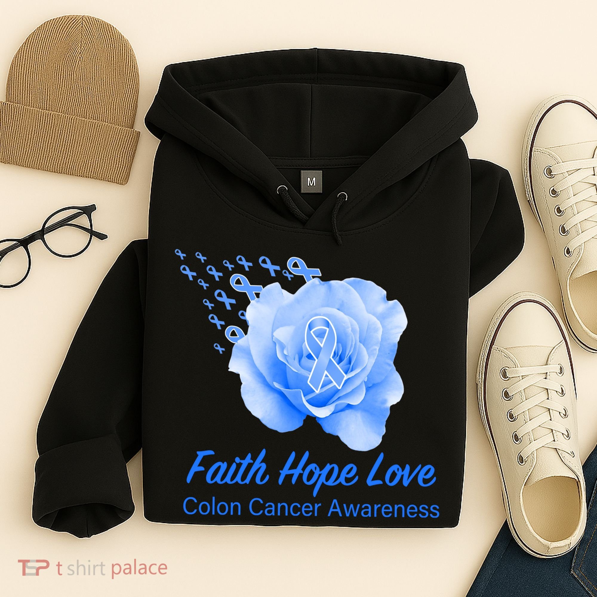 Faith Hope Love Colon Cancer Awareness Hoodie