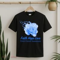 Faith Hope Love Colon Cancer Awareness T-Shirt thumb 2