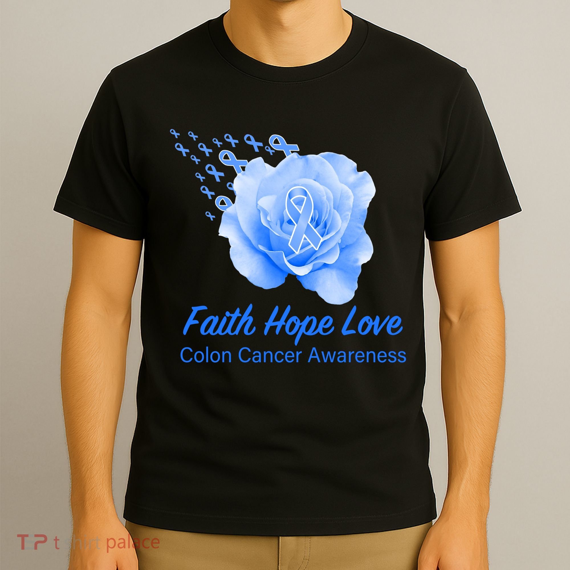 Faith Hope Love Colon Cancer Awareness T-Shirt