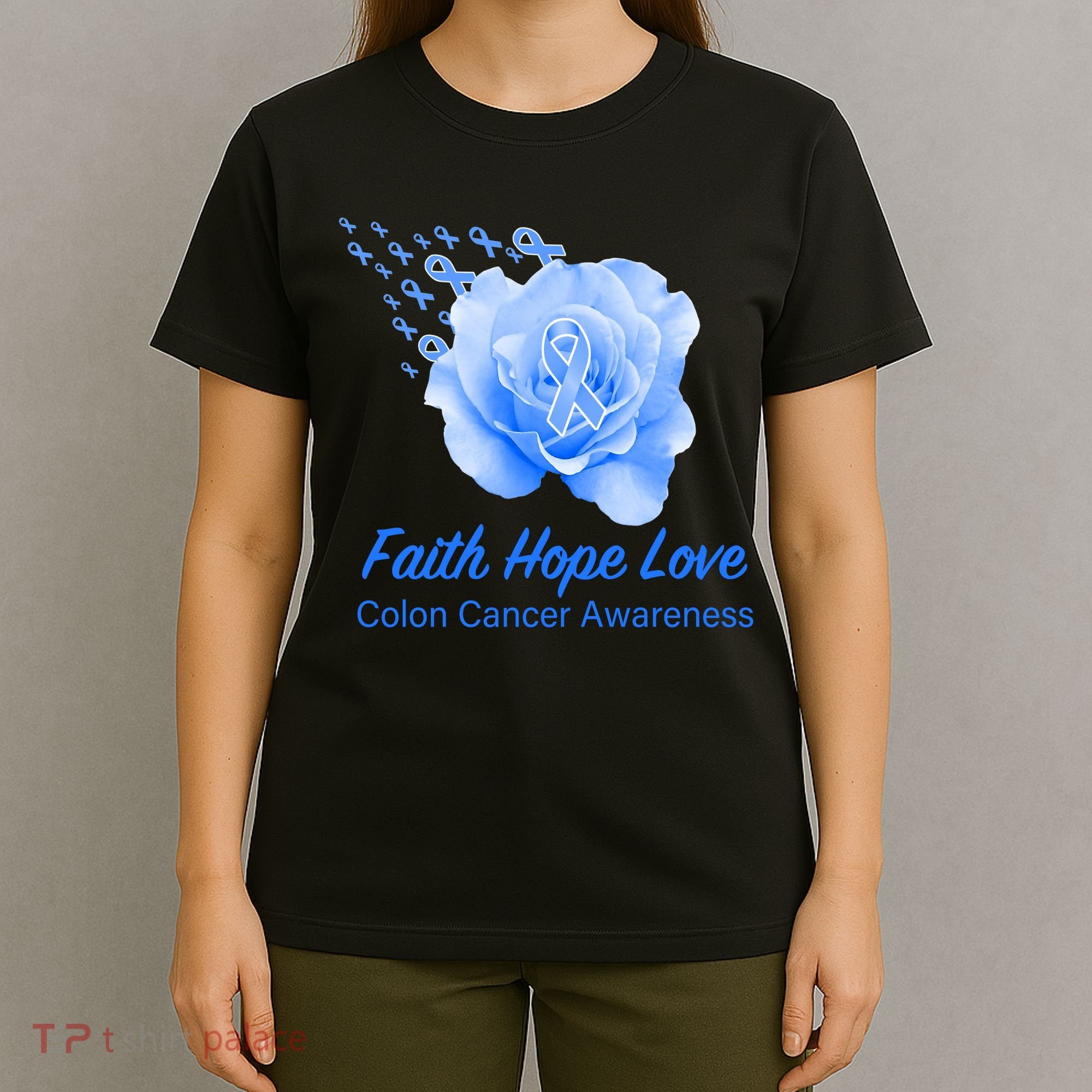 Faith Hope Love Colon Cancer Awareness T-Shirt