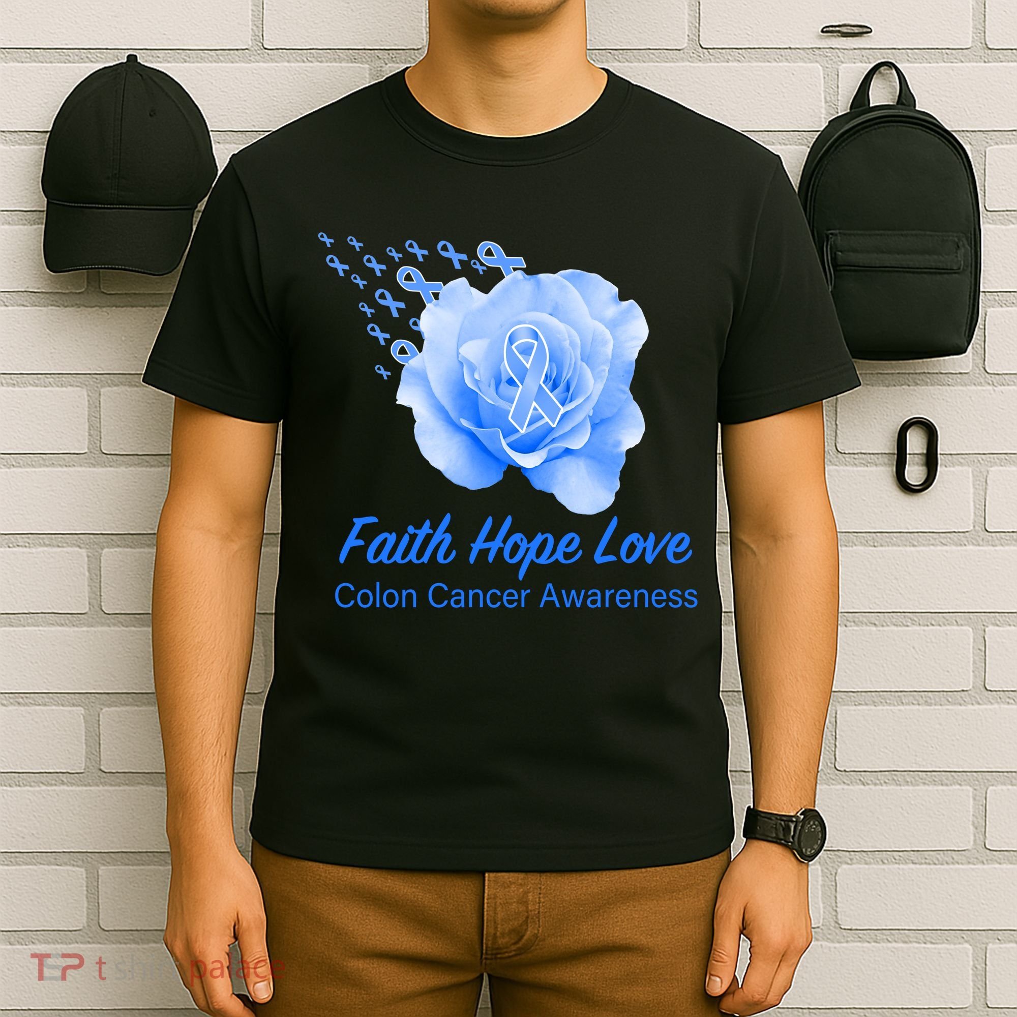 Faith Hope Love Colon Cancer Awareness T-Shirt