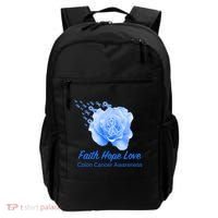 Faith Hope Love Colon Cancer Awareness Backpack thumb 0
